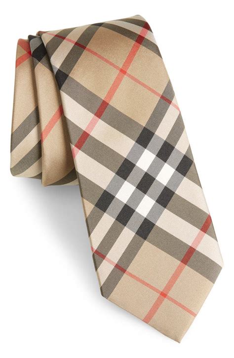 burberry manston silk tie|Burberry Men's Manston Check Silk Tie .